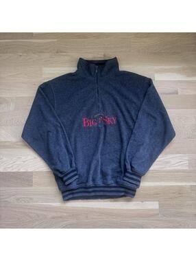 Vintage 90s Big Sky Classic Golf SDI Quarter Zip Pullover